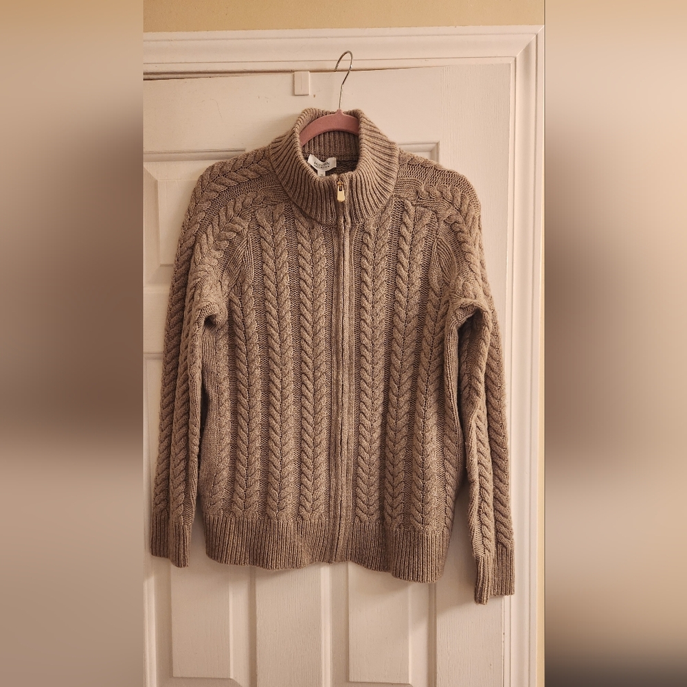Gorgeous Cashmere Zip Front Sweater